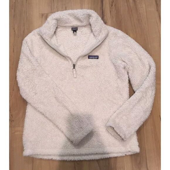 Patagonia Women's Los Gatos 1/4 Zip Pullover Fleece Birch White Size M Fall 2020 - Picture 2 of 7